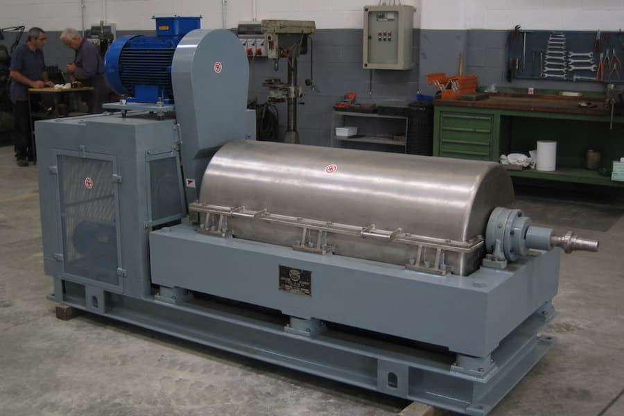 centrifuga decantatrice industriale